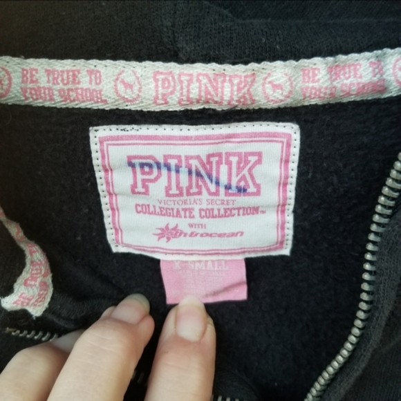 Oklahoma State University Cowboys Black Hoodie(women XS)PINK V.S. Sweatshirt - Picture 6 of 8